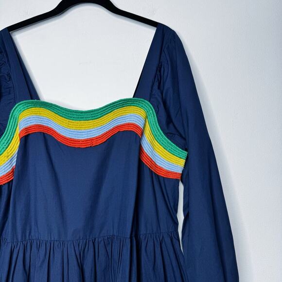 Corey Lynn Calter Ophellia Mini Dress in Sea Blue Size Large - Picture 3 of 10